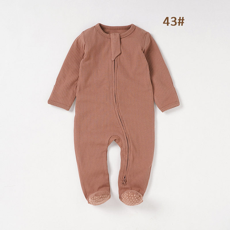 Baby Foot-wrapped Jumpsuit Style Baby Romper Romper Cotton Class A Children's Homewear Baby Jumpsuit