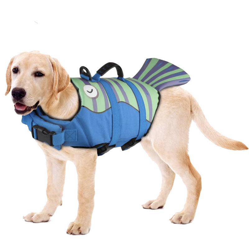 Pet Life Jacket Dog Swimsuit Outdoor Summer Cross-border Big Dog Supplies European And American Dog Life Jacket In Stock