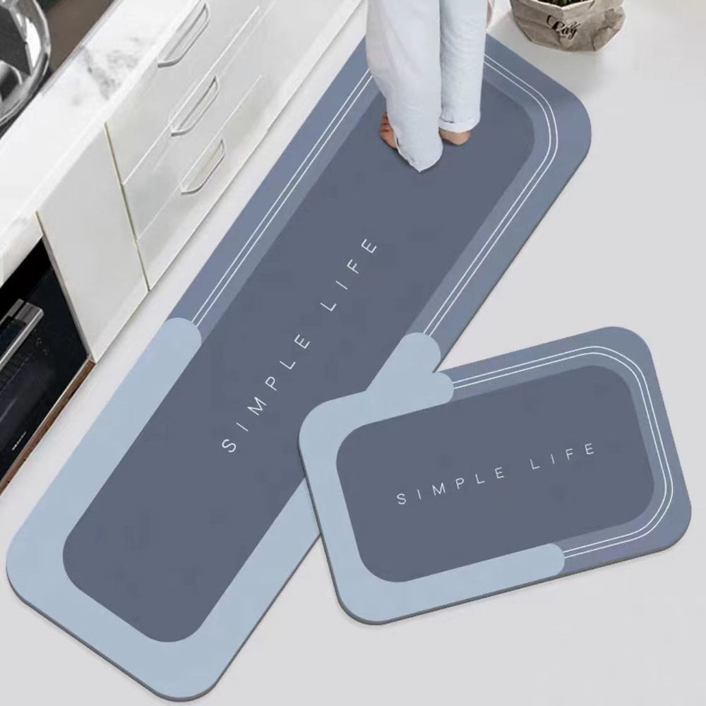 Kitchen Floor Mat Waterproof Non-Slip Dirty-Resistant Foot Mat Household Mat Entry Door Mat Carpet Strip Set Wholesale