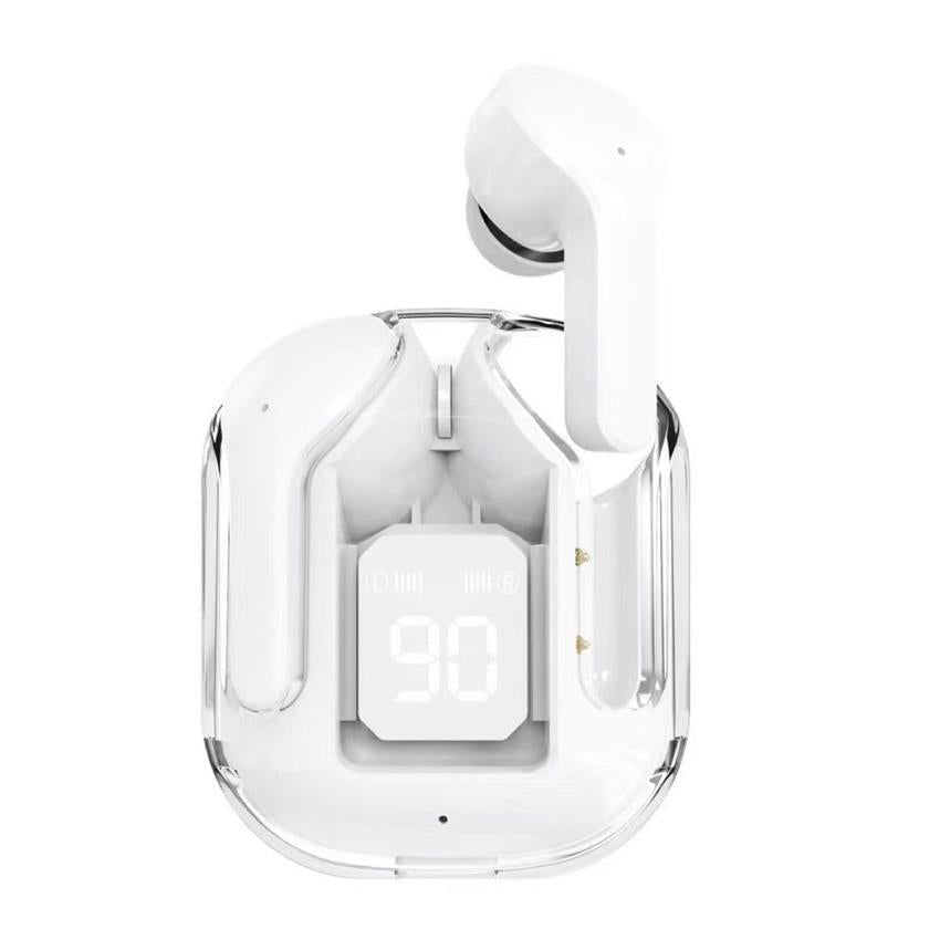 Air31 Bluetooth Headset In-ear Digital Display Call Music Long Endurance Portable Transparent Space Warehouse Bluetooth