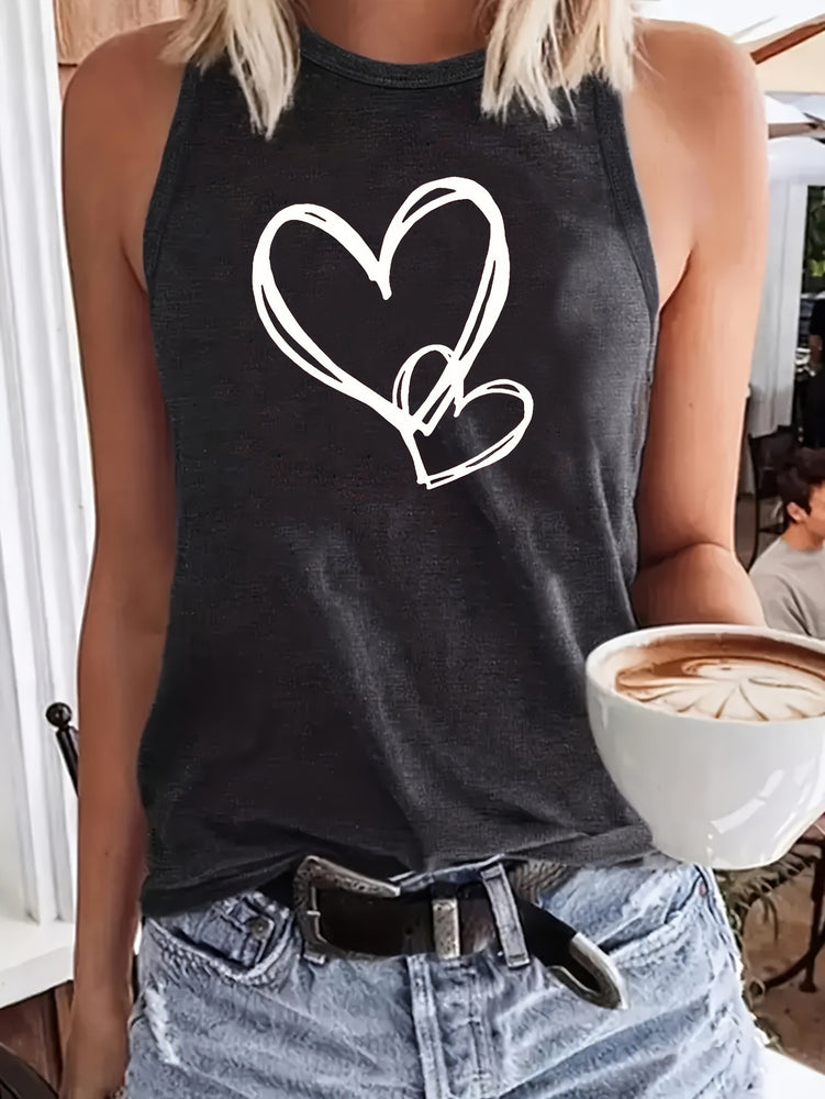 Fashion Letter Printing Explosion Round Neck Vest