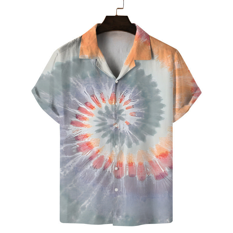 Hawaiian Modified Size Printed Men's Casual Beach Top