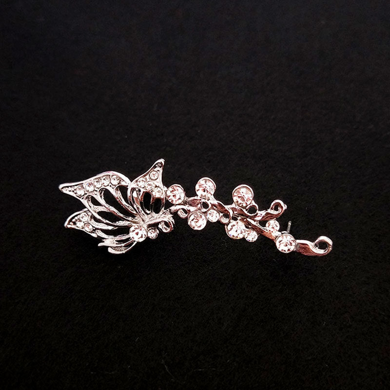 Creative Butterfly Hollow Unilateral Diamond Ear Cuff