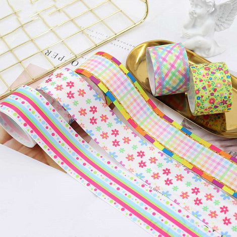 38mm Gradient Rainbow Webbing Garment Accessories