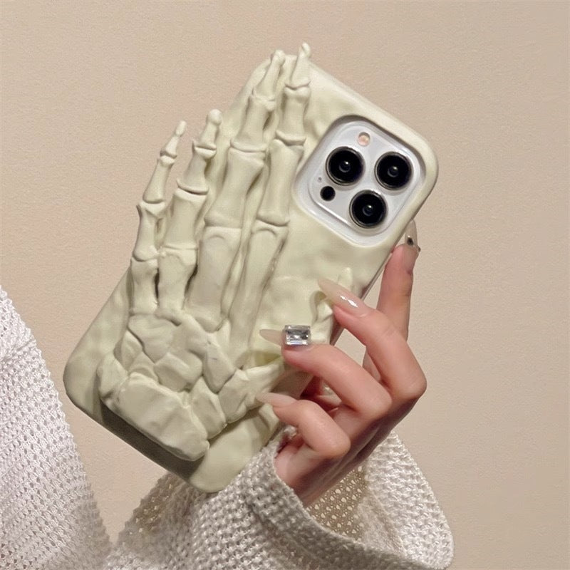 Skull Hand Bone Three-dimensional Relief Mobile Phone Protective Case