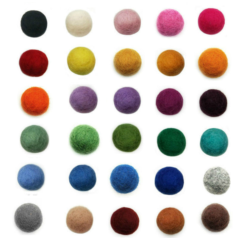 121523cm Hair Accessories Earrings Accessories Color Wool Felt Ball