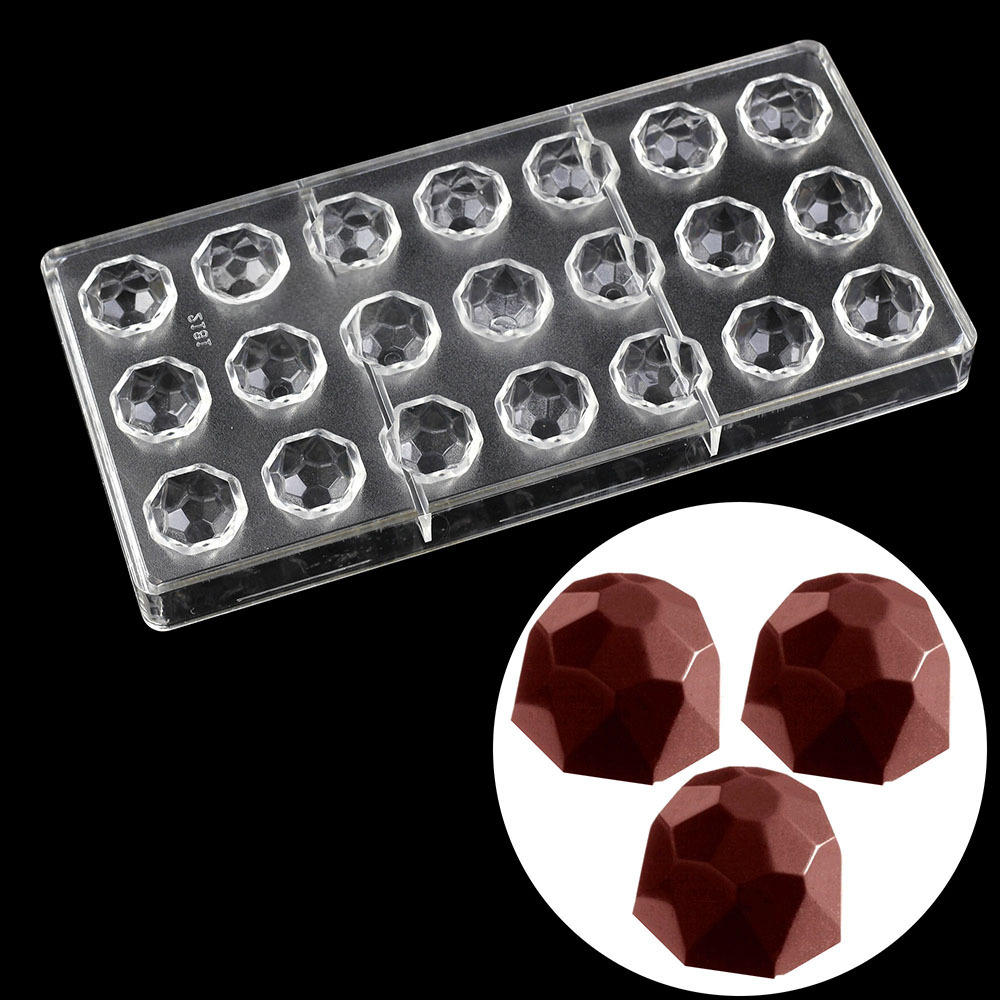 PE Chocolate Mold Square Lattice Round Love Egg Ice Chocolate Baking Tools A Variety Of Optional