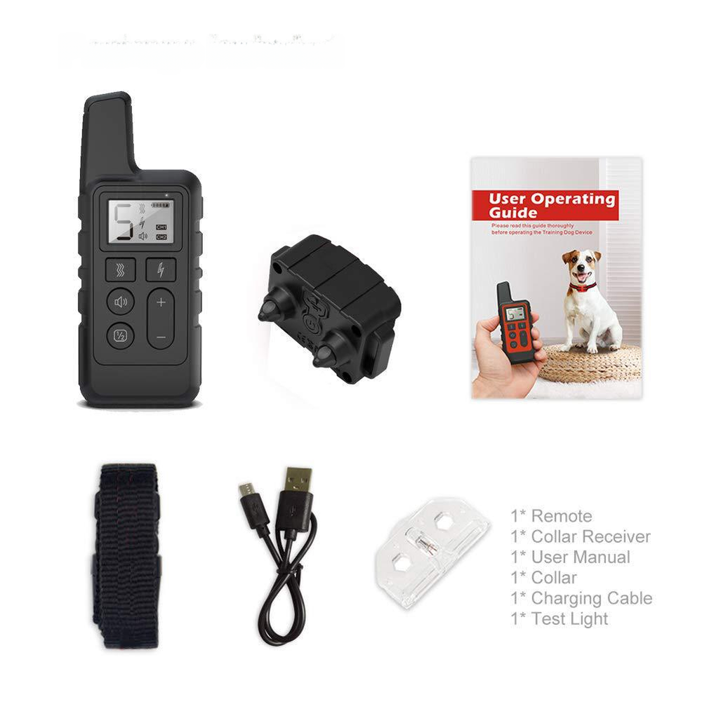 Private Model Dog Trainer Barking Stopper 500m Remote Control Electric Shock Vibration Warning Pet Supplies Electronic Collar