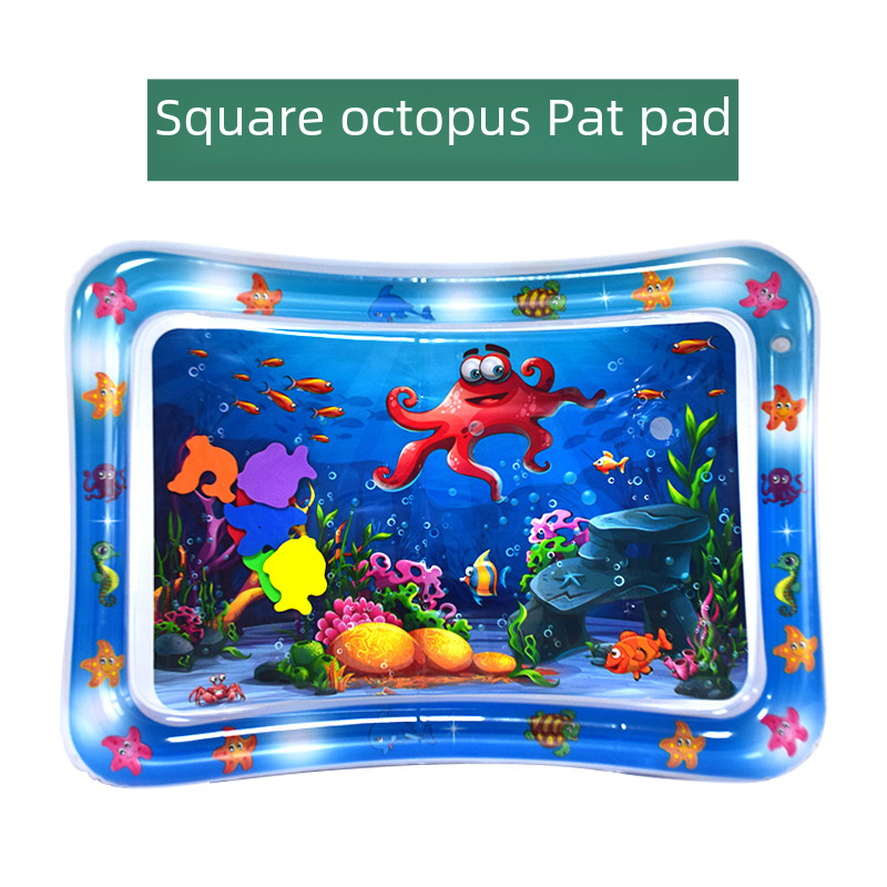 Cross-border Explosion-proof PVC Inflatable Water Mat Children's Baby Climbing Mat Pat Mat Water Injection Mat Toy Pat Le Cushion